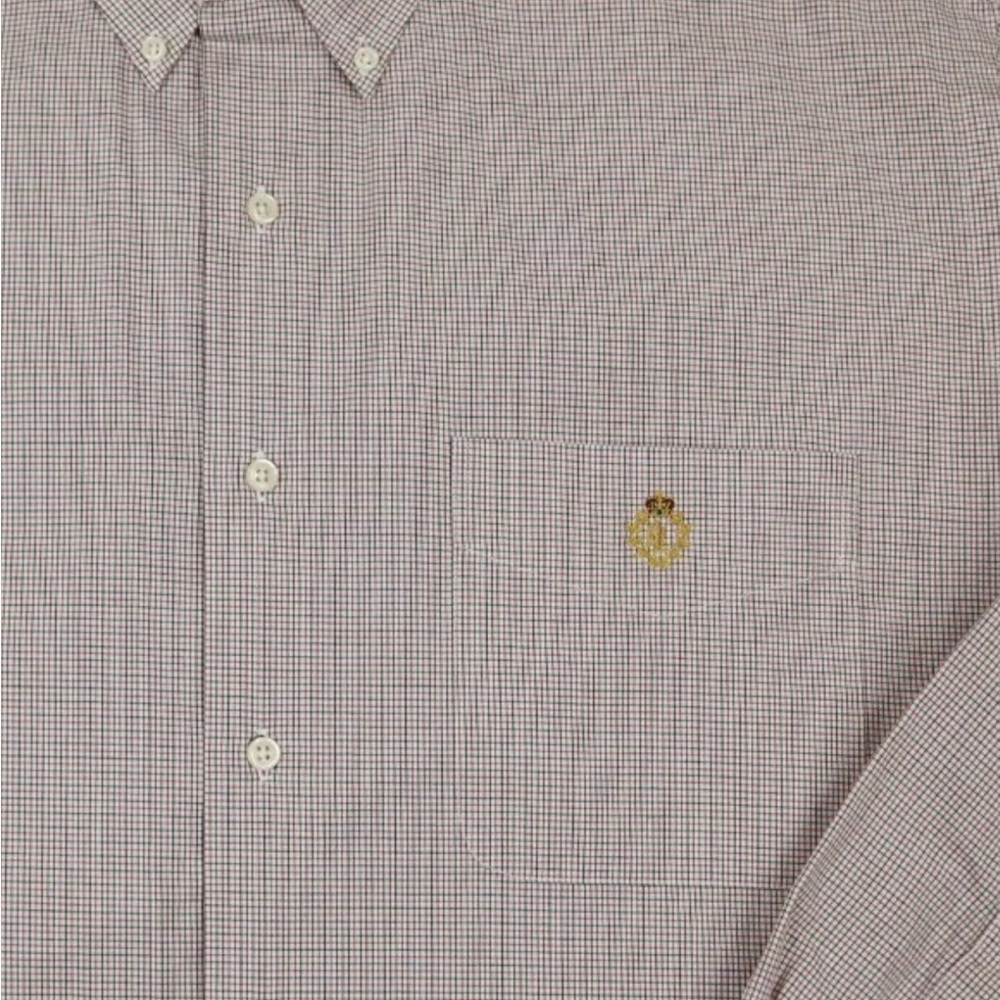 Vintage Ralph Lauren Pink Checkered Button Down Shirt size Large - Picture 2 of 4